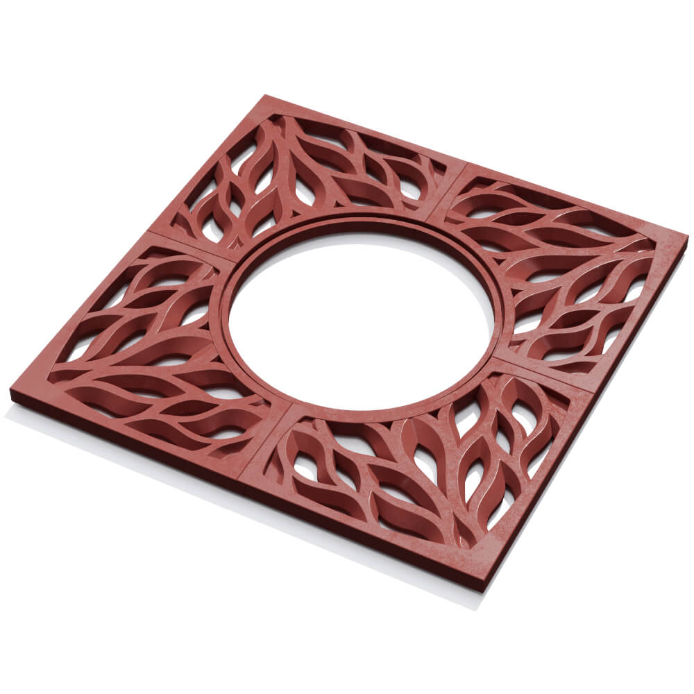 Приствольная решетка для дерева ZKING CRUST 1.2х1.2м Красная в Иваново фото