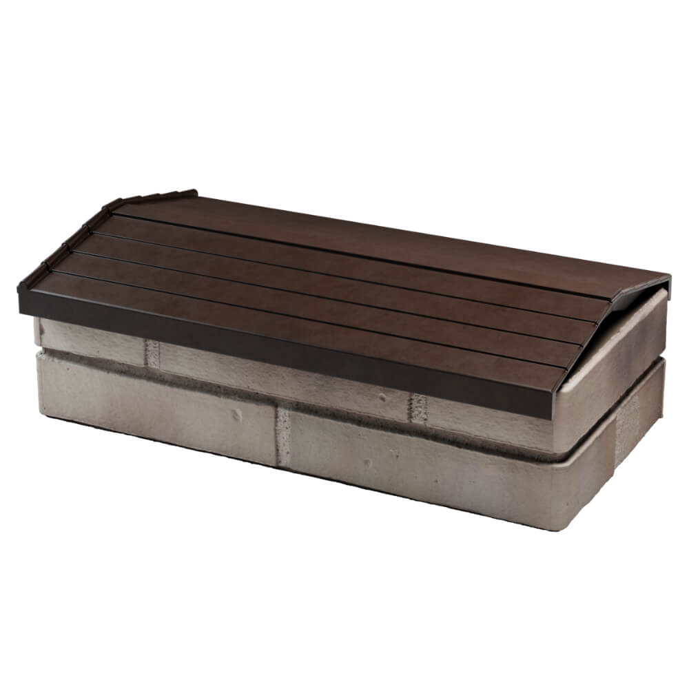 Парапет Zking Бона ХайТек Коричневый с посадкой на 1 кирпич (200/225/255мм) в Иваново фото