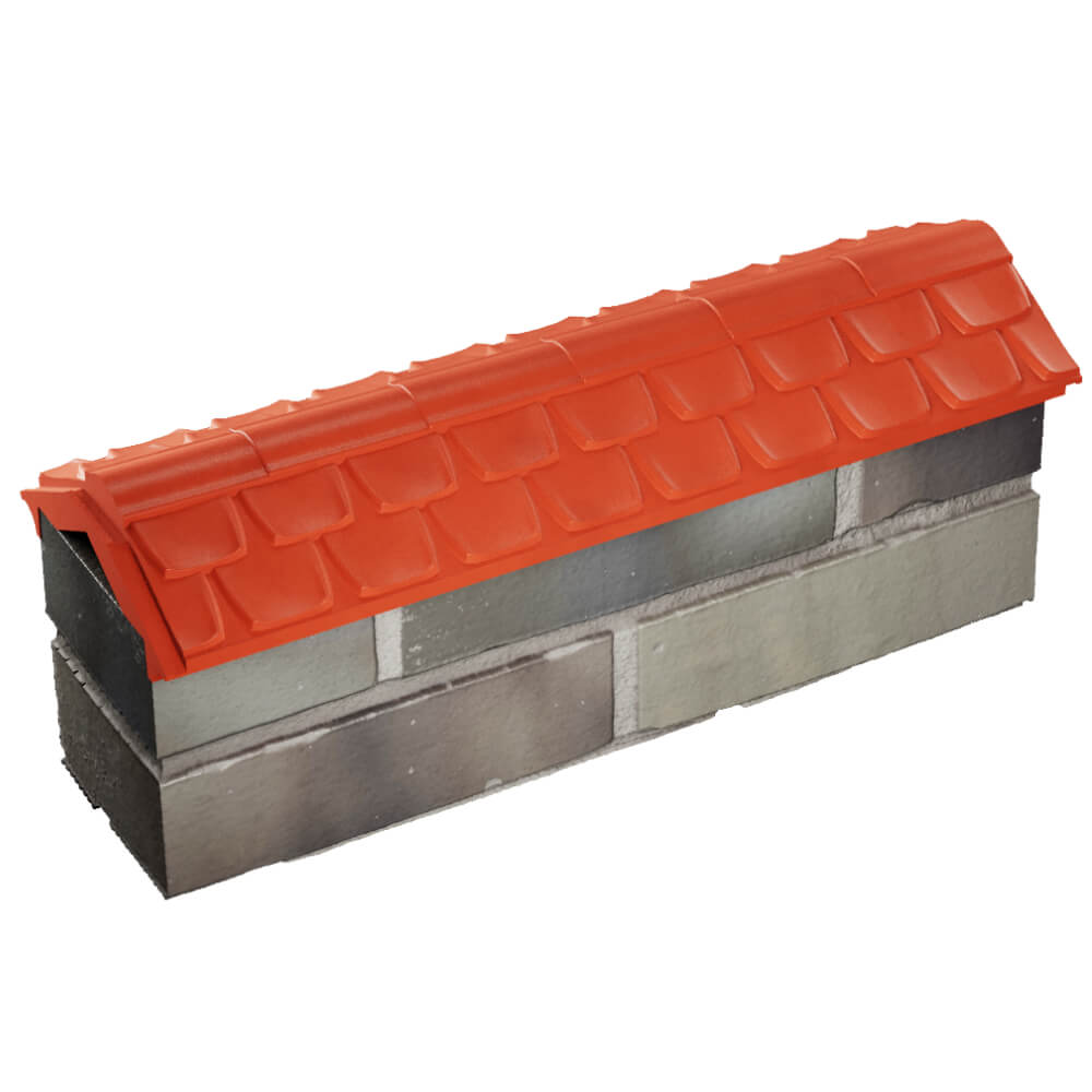 Парапет Zking Эльбрус Красный с посадкой на 0.5 кирпича (130мм) в Иваново фото