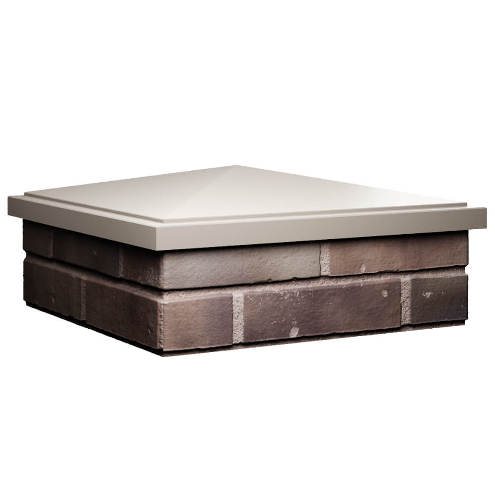 Колпак Zking БонаМоно Бежевый на столб 2х2 кирпича (515х515, 530х530мм) в Иваново фото