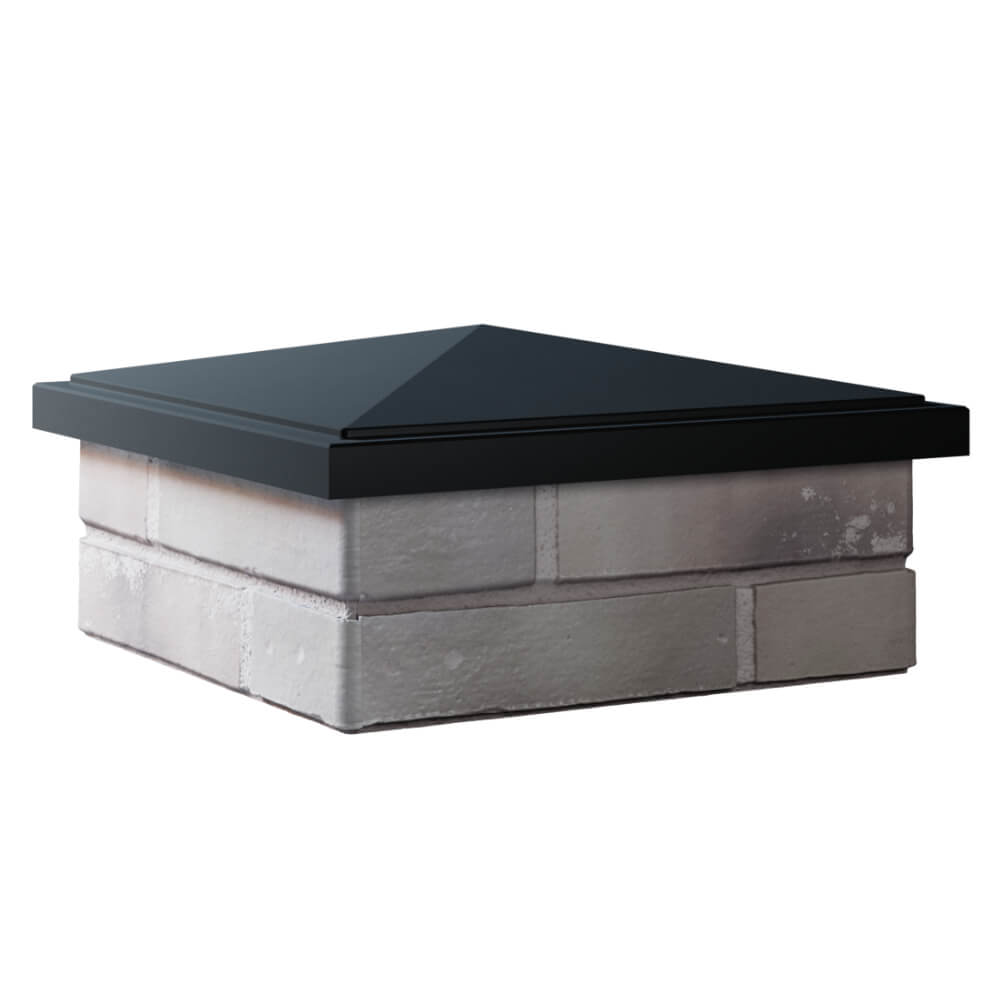 Колпак Zking БонаМоно Черный на столб 1.5х1.5 кирпича (385х385, 400х400мм) в Иваново фото