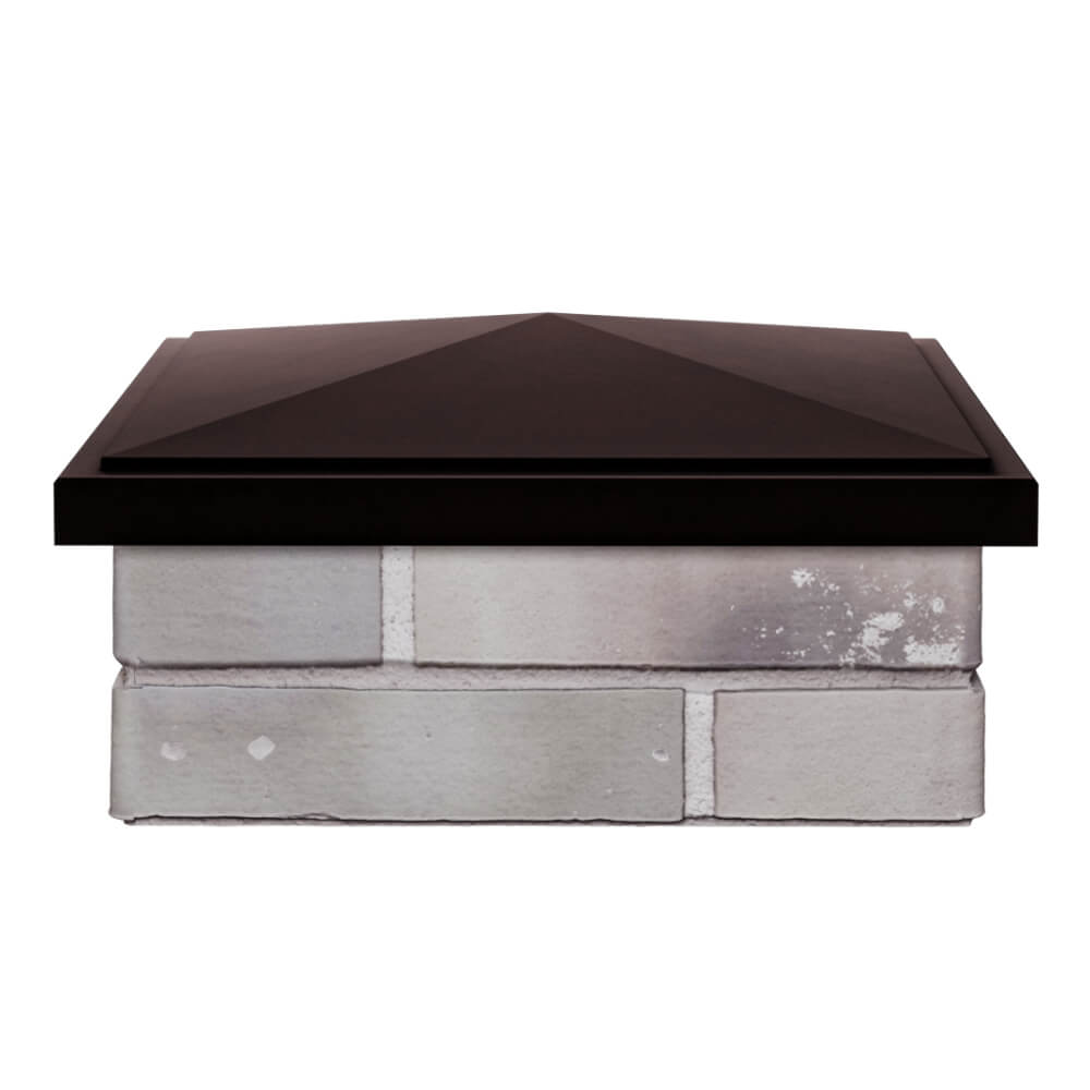 Колпак Zking БонаМоно Коричневый на столб 1.5х1.5 кирпича (385х385, 400х400мм) Иваново фото