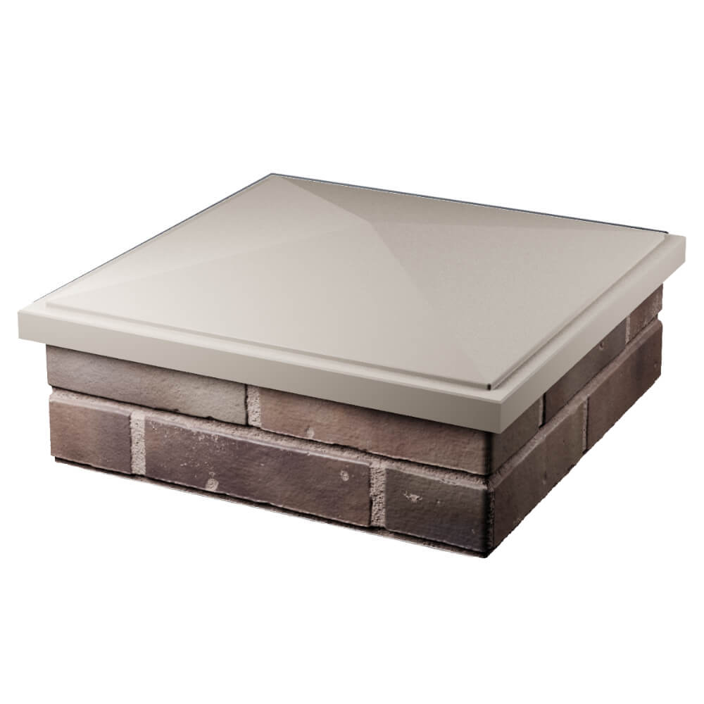 Колпак Zking БонаМоно Бежевый на столб 2х2 кирпича (515х515, 530х530мм) в Иваново фото