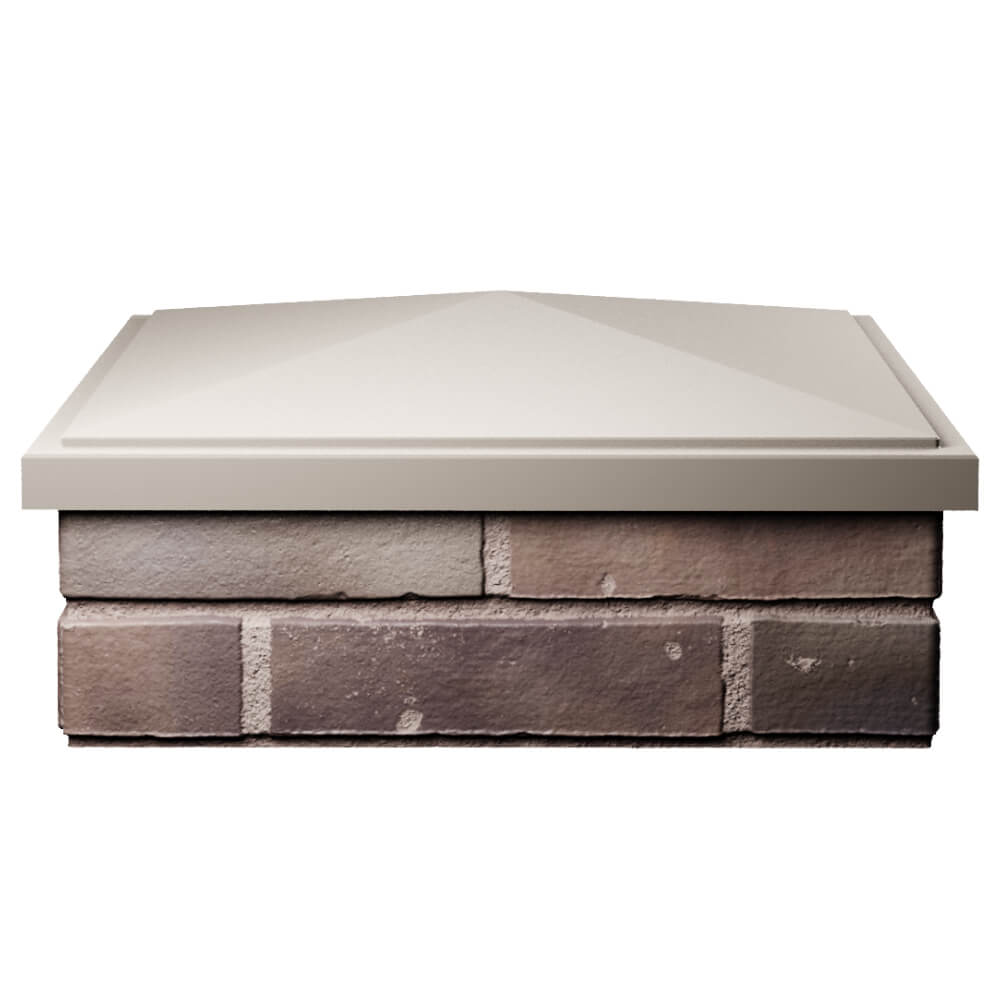 Колпак Zking БонаМоно Бежевый на столб 2х2 кирпича (515х515, 530х530мм) Иваново фото