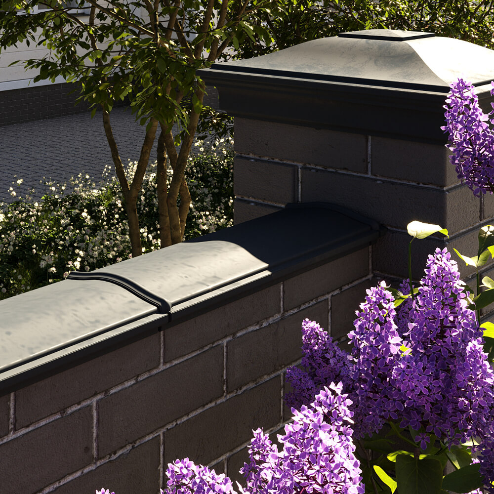 Парапет Zking Монблан Черный посадка на 0.5 кирпича (130мм) в Иваново фото