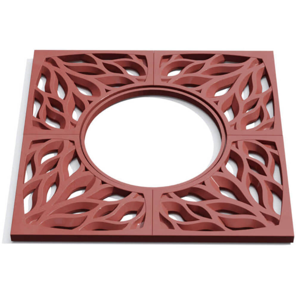 Приствольная решетка для дерева ZKING CRUST 1.2х1.2м Красная Иваново фото