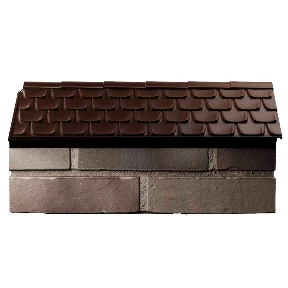 Парапет Zking Эльбрус Коричневый с посадкой на 1 кирпич (255мм) в Иваново фото