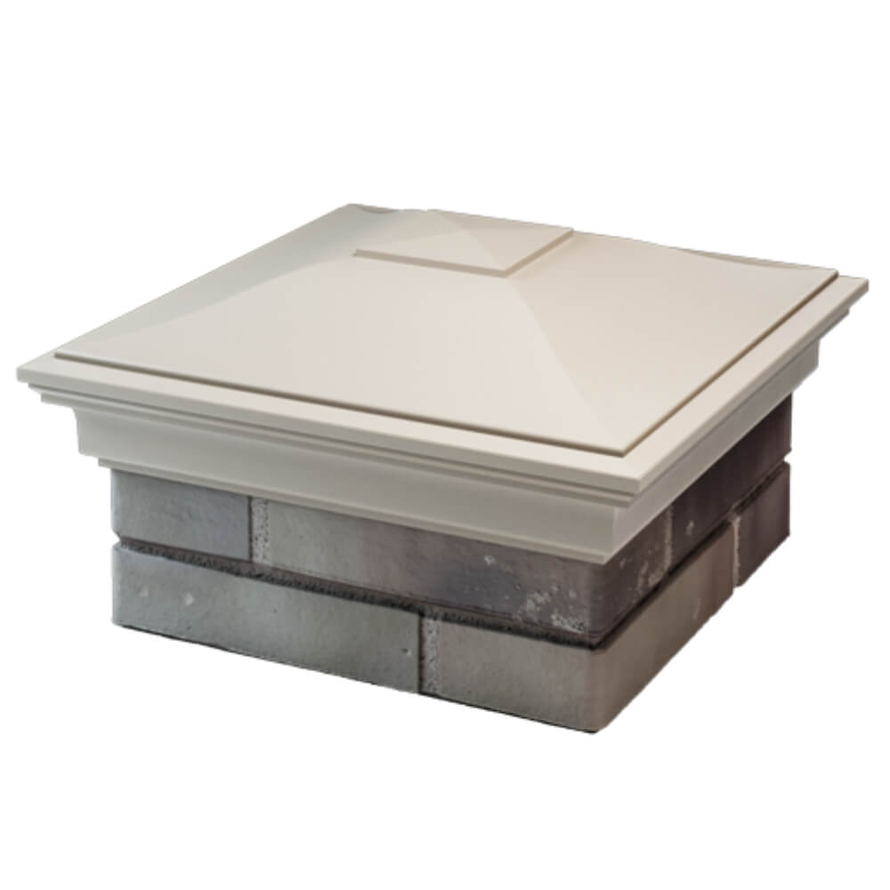 Колпак Zking Монблан Бежевый на столб 1.5х1.5 кирпича (385х385мм) в Иваново фото