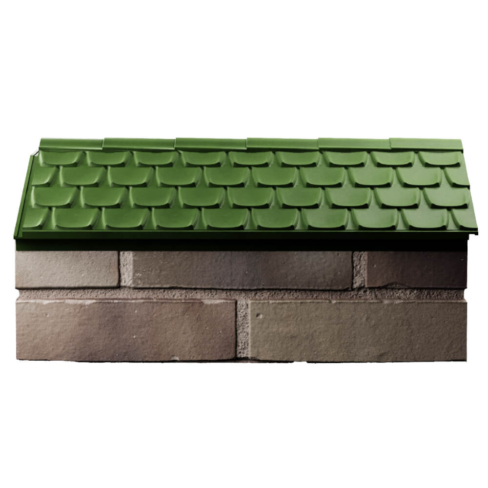 Парапет Zking Эльбрус Зеленый с посадкой на 1 кирпич (255мм) в Иваново фото