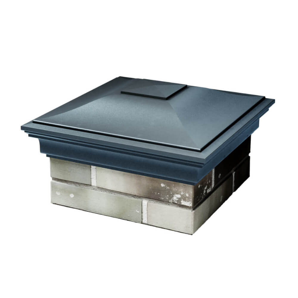 Колпак Zking Монблан Серый на столб 1.5х1.5 еврокирпича 0.7НФ (355х355мм) в Иваново фото