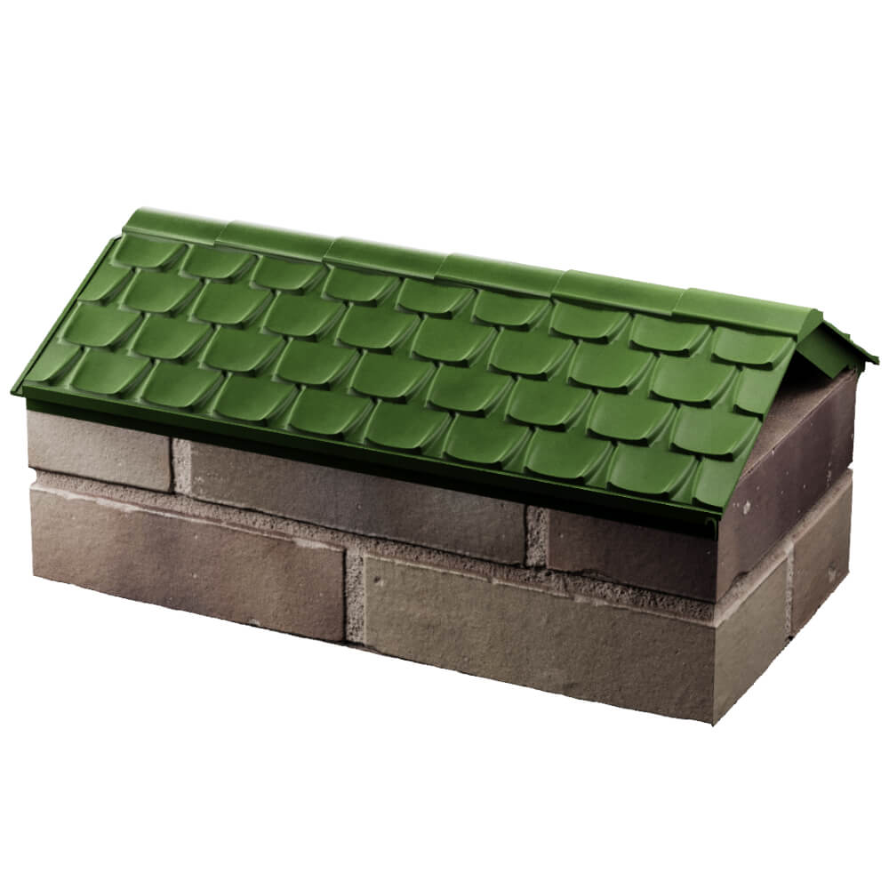 Парапет Zking Эльбрус Зеленый с посадкой на 1 кирпич (255мм) в Иваново фото