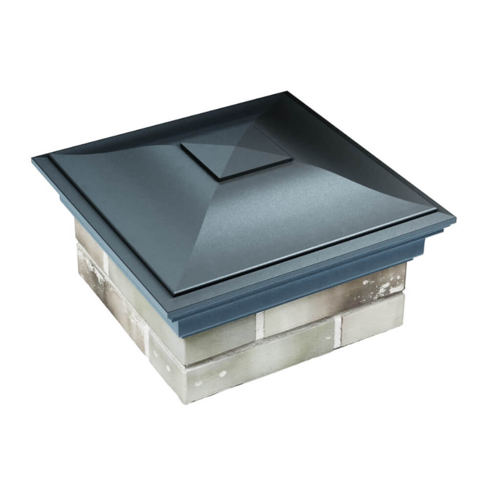 Колпак Zking Монблан Серый на столб 1.5х1.5 еврокирпича 0.7НФ (355х355мм) в Иваново фото