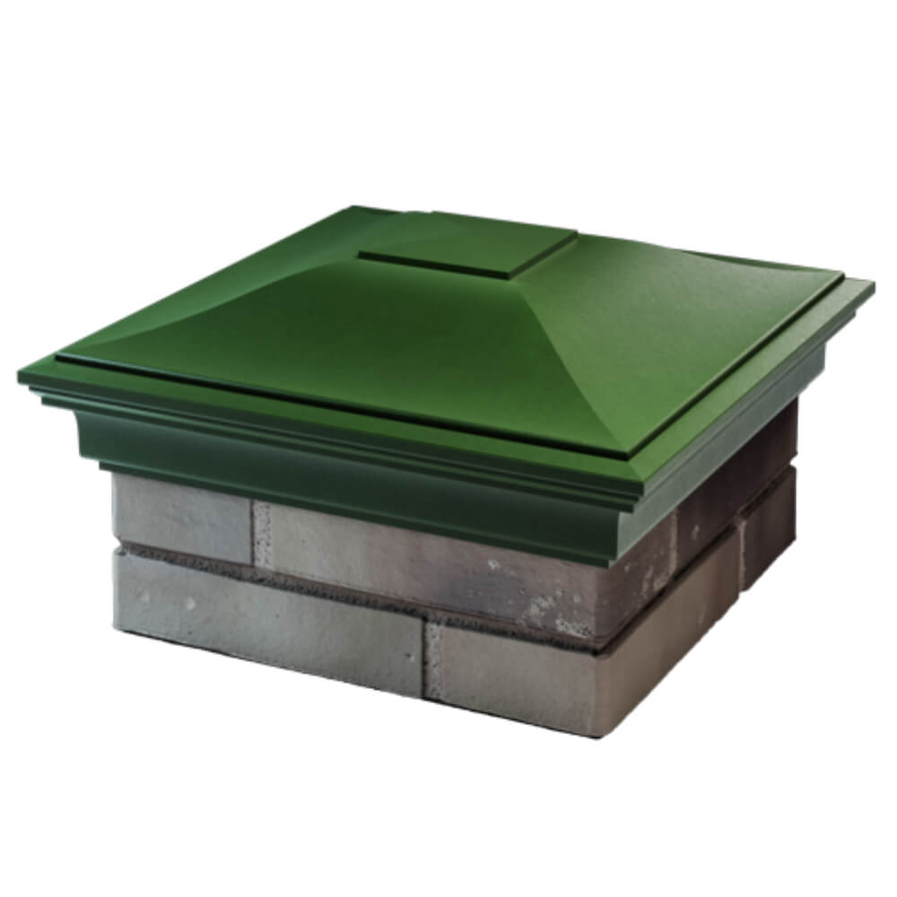 Колпак Zking Монблан Зеленый на столб 1.5х1.5 кирпича (385х385мм) в Иваново фото