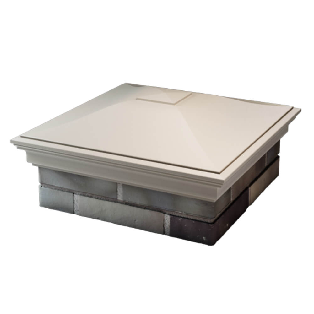 Колпак Zking Монблан Бежевый на столб 2х2 кирпича (515х515мм) в Иваново фото