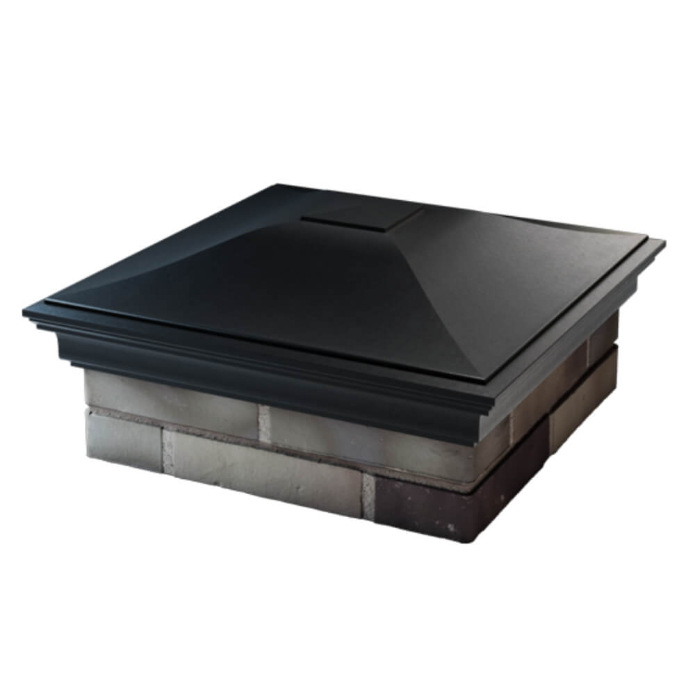 Колпак Zking Монблан Черный на столб 2х2 кирпича (515х515мм) в Иваново фото