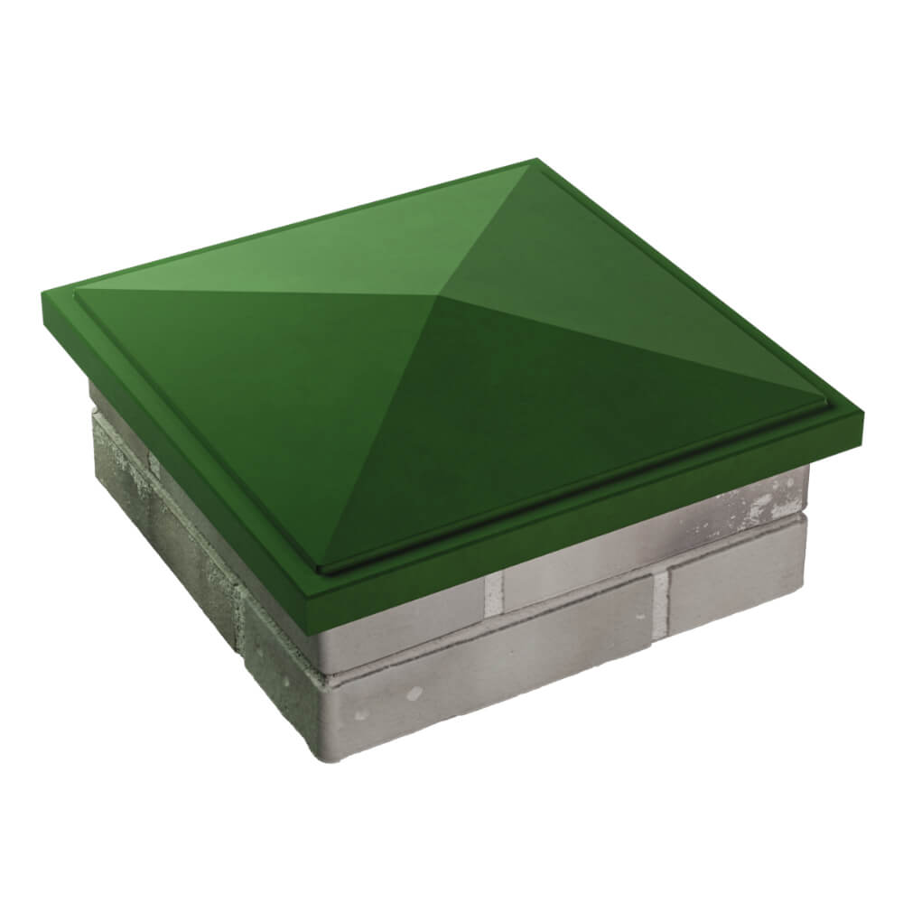 Колпак Zking БонаМоно Зеленый на столб 1.5х1.5 кирпича (385х385, 400х400мм) в Иваново фото