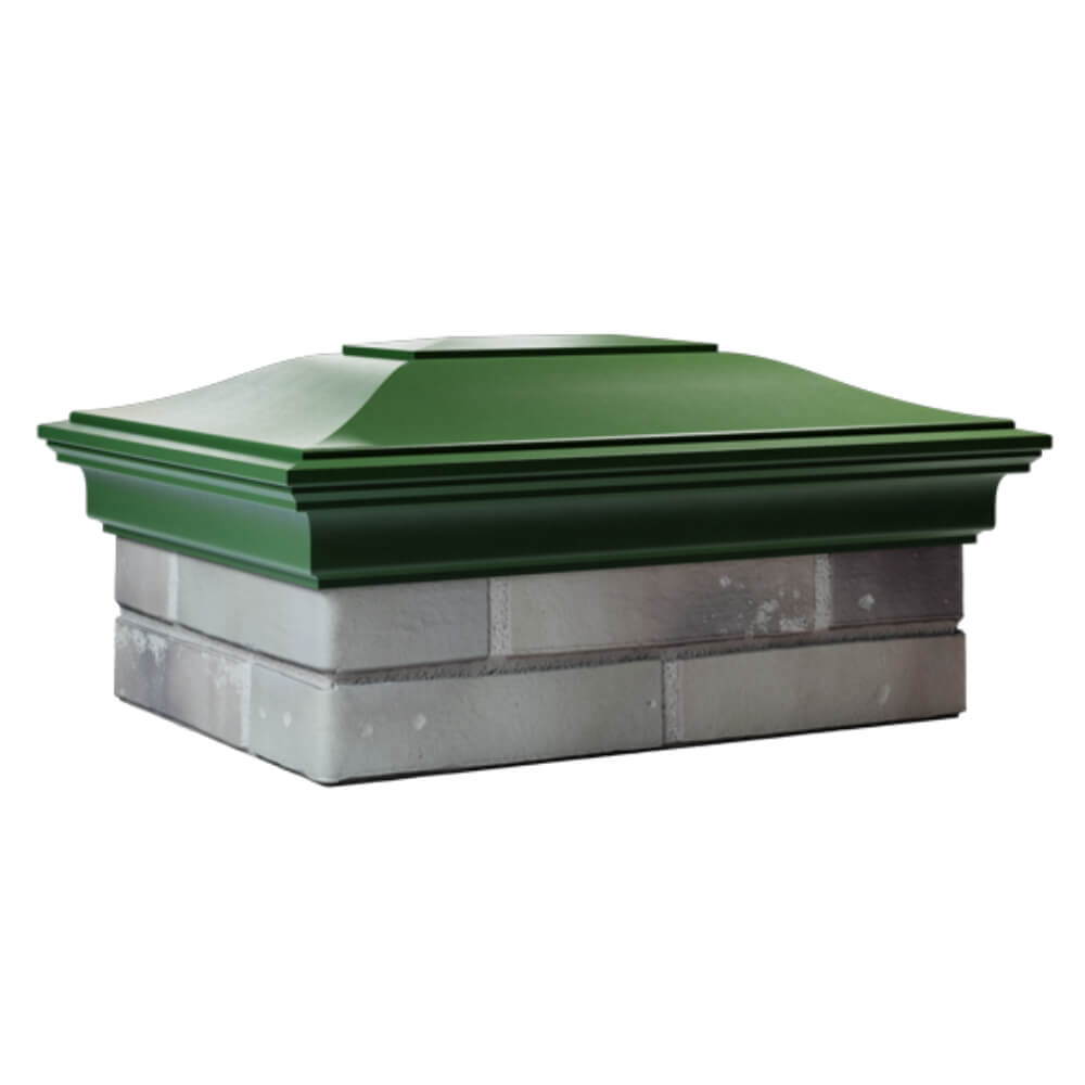 Колпак Zking Монблан Зеленый на столб 2х1.5 кирпича (515х385мм) в Иваново фото