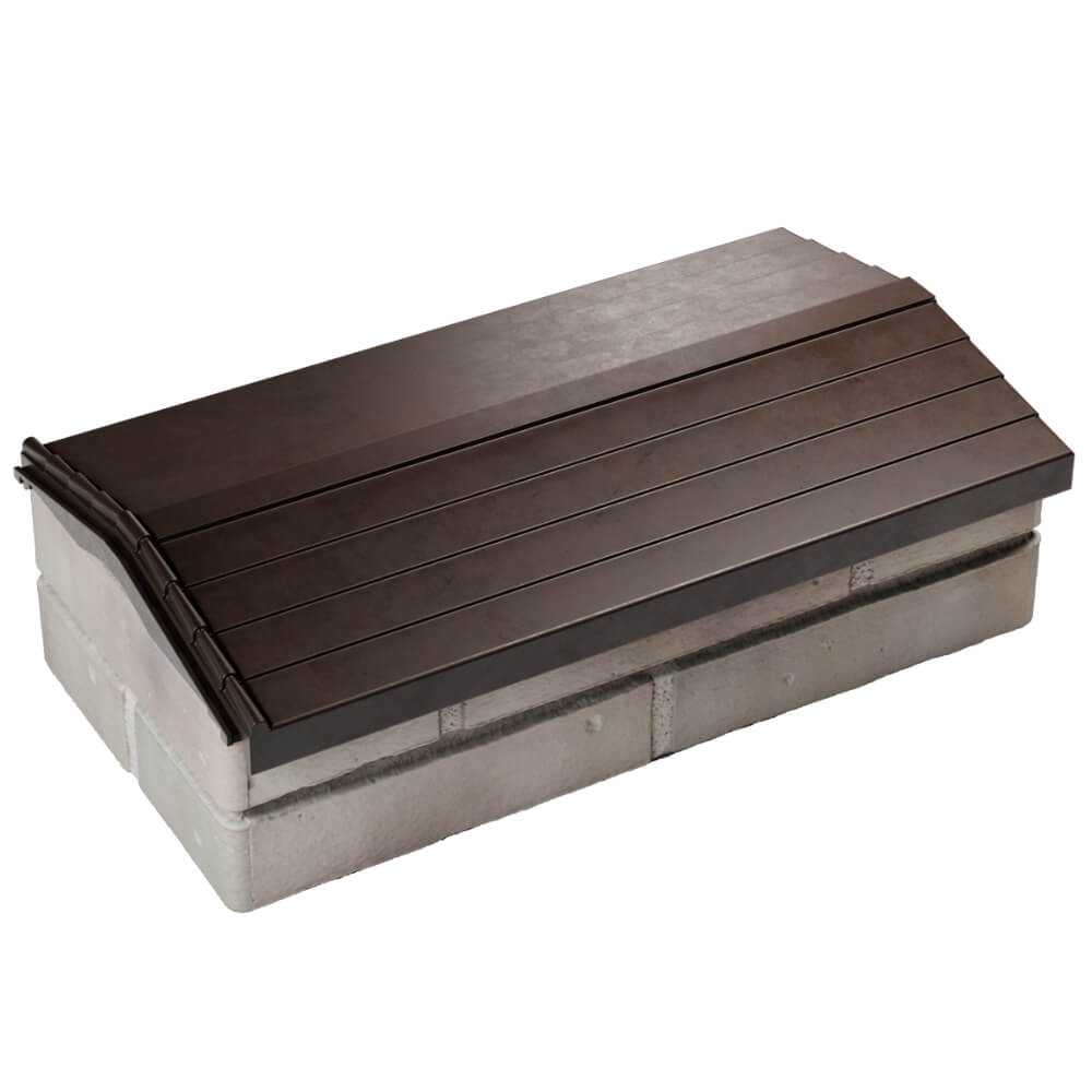 Парапет Zking Бона ХайТек Коричневый с посадкой на 1 кирпич (200/225/255мм) в Иваново фото