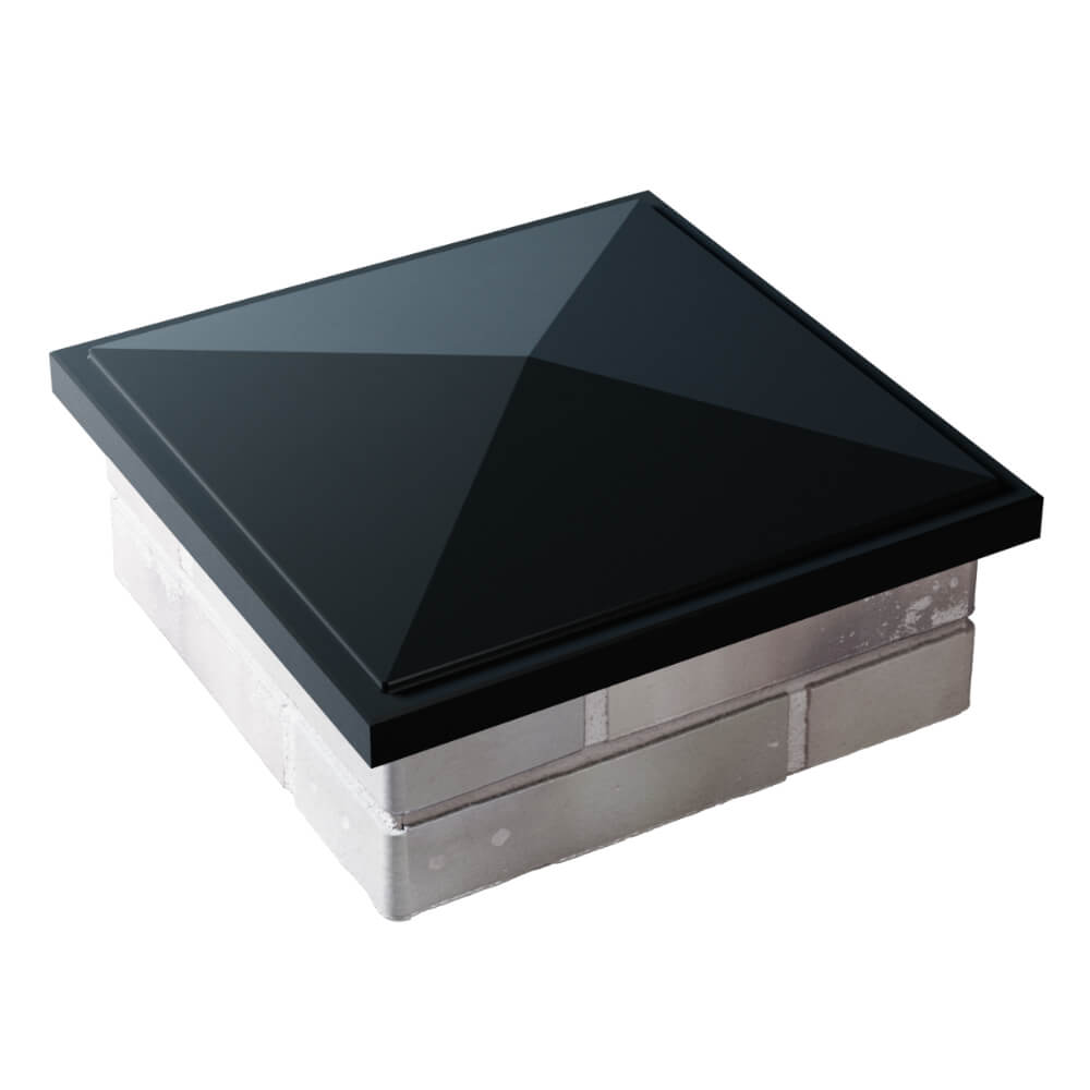 Колпак Zking БонаМоно Черный на столб 1.5х1.5 кирпича (385х385, 400х400мм) в Иваново фото