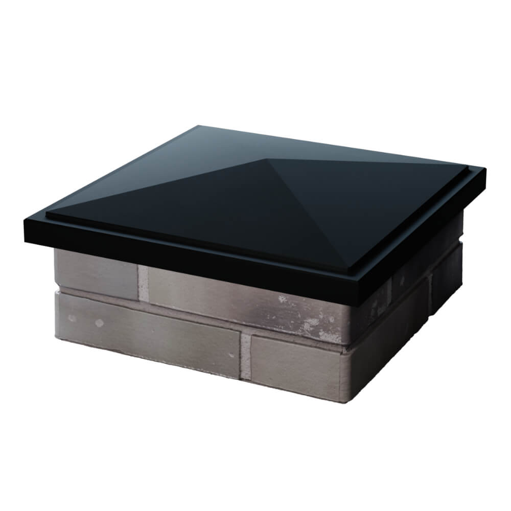 Колпак Zking БонаМоно Черный на столб 1.5х1.5 кирпича (385х385, 400х400мм) в Иваново фото