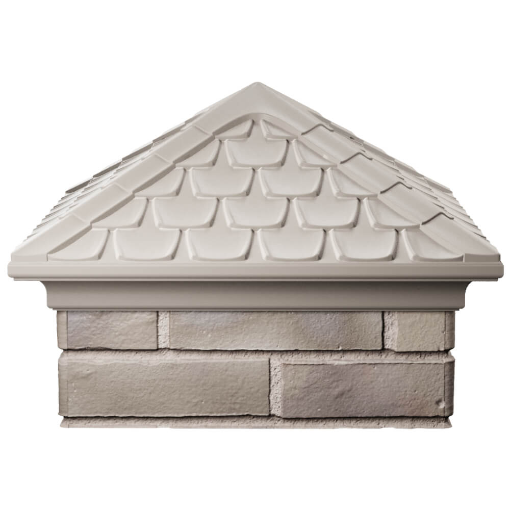 Колпак Zking Эльбрус Бежевый на столб 1.5х1.5 кирпича (385х385мм) Иваново фото