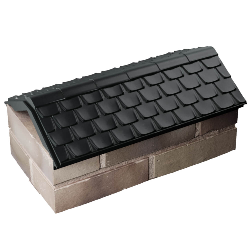 Парапет Zking Эльбрус Черный с посадкой на 1 кирпич (255мм) в Иваново фото