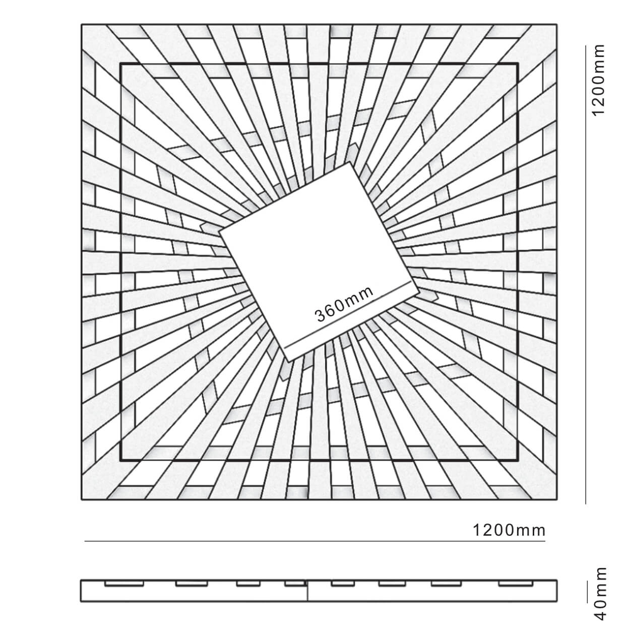 Приствольная решетка для дерева ZKING ATMOSPHERE 1.2х1.2м Черная в Иваново фото