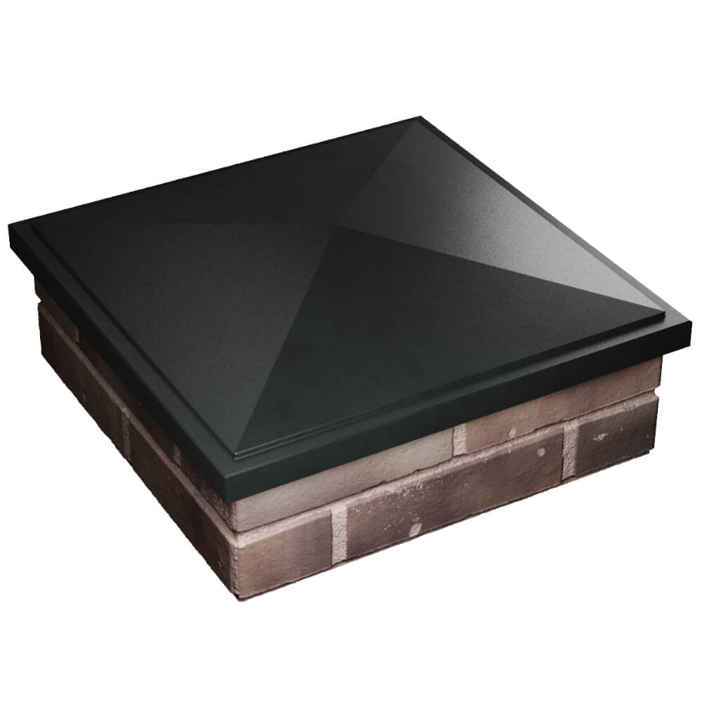 Колпак Zking БонаМоно Черный на столб 2х2 кирпича (515х515, 530х530мм) в Иваново фото