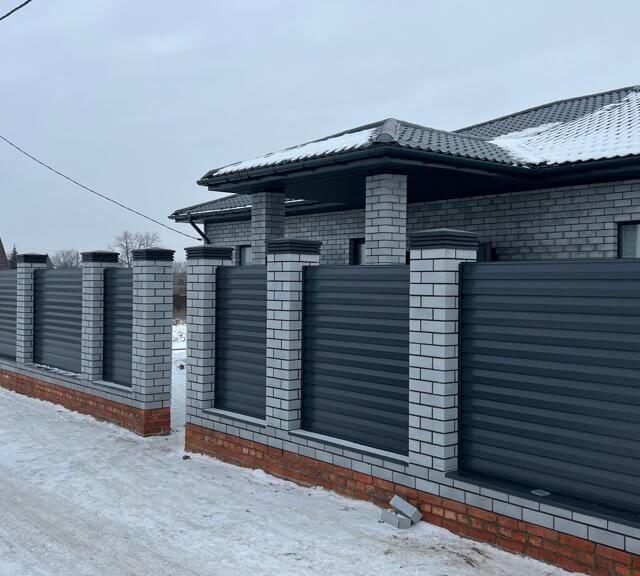 Колпак Zking Бона ХайТек Серый на столб 1.5х1.5 кирпича (385х385мм) в Иваново фото