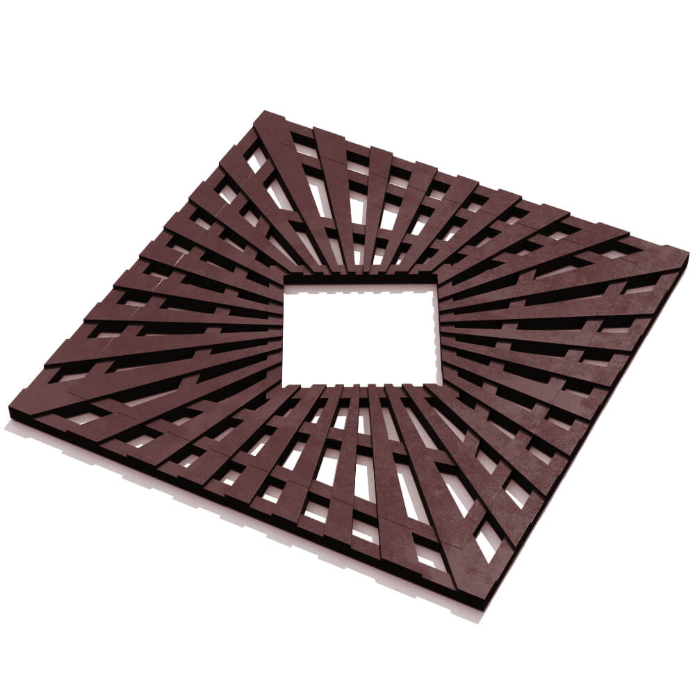 Приствольная решетка для дерева ZKING ATMOSPHERE 1.2х1.2м Коричневая в Иваново фото