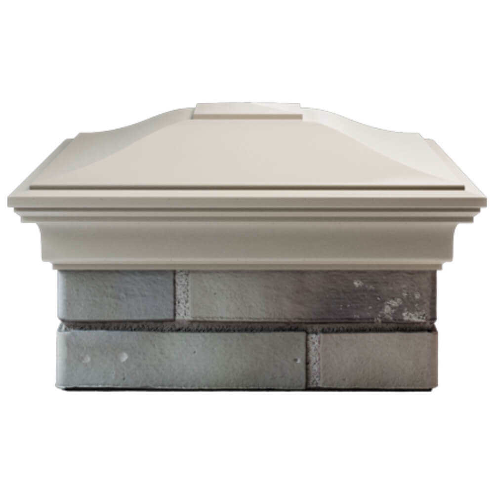 Колпак Zking Монблан Бежевый на столб 1.5х1.5 кирпича (385х385мм) Иваново фото