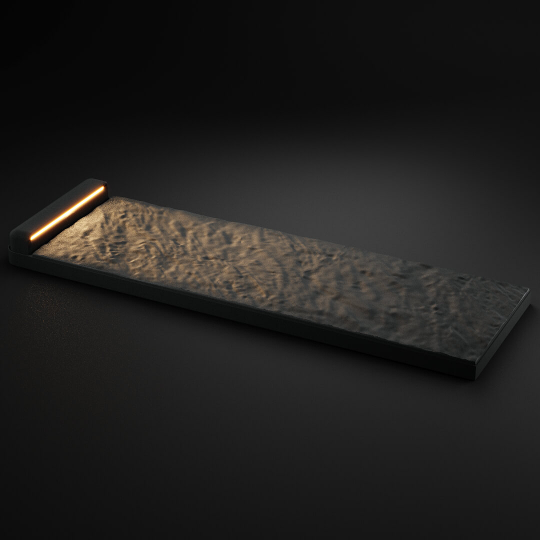 LED Светильник для шаговой плиты STONE Графитовый Серый 330х75х98мм в Иваново фото