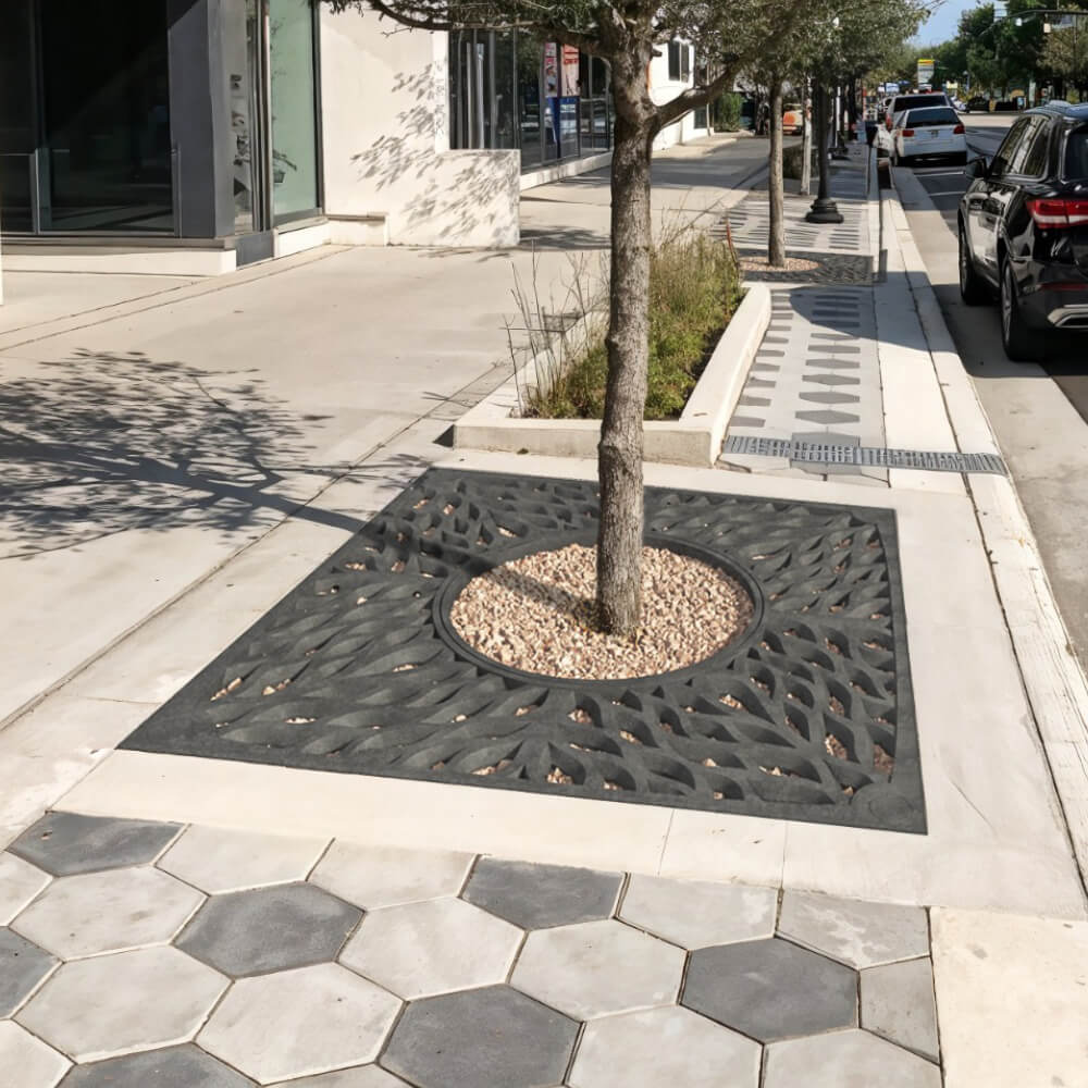 Приствольная решетка для дерева ZKING CRUST 2х2м Черная в Иваново фото