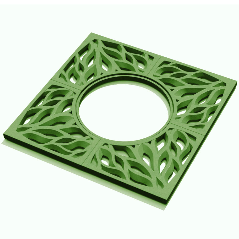 Приствольная решетка для дерева ZKING CRUST 1.2х1.2м Зеленая в Иваново фото