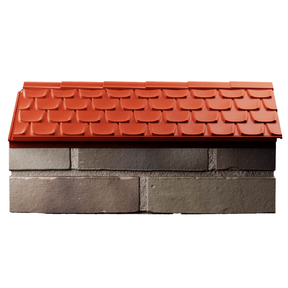 Парапет Zking Эльбрус Красный с посадкой на 1 кирпич (255мм) в Иваново фото