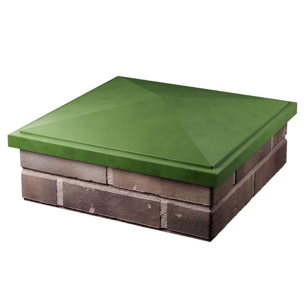 Колпак Zking БонаМоно Зеленый на столб 2х2 кирпича (515х515, 530х530мм) в Иваново фото