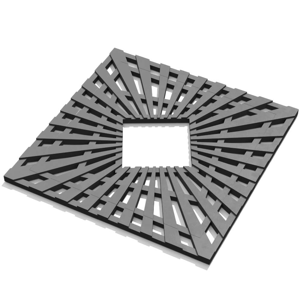 Приствольная решетка для дерева ZKING ATMOSPHERE 1.2х1.2м Серая в Иваново фото