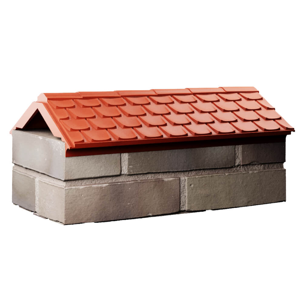 Парапет Zking Эльбрус Красный с посадкой на 1 кирпич (255мм) Иваново фото