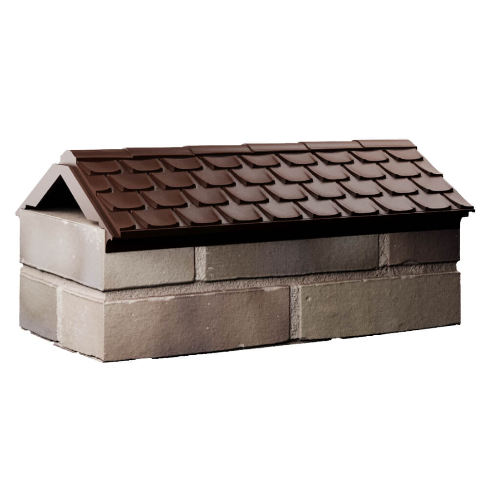 Парапет Zking Эльбрус Коричневый с посадкой на 1 кирпич (255мм) Иваново фото