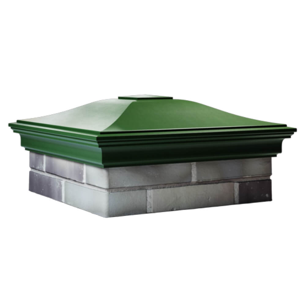 Колпак Zking Монблан Зеленый на столб 2х2 кирпича (515х515мм) в Иваново фото