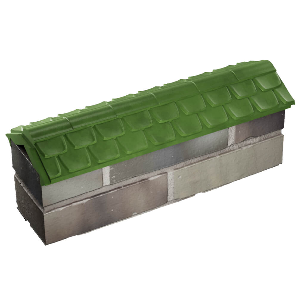 Парапет Zking Эльбрус Зеленый с посадкой на 0.5 кирпича (130мм) в Иваново фото